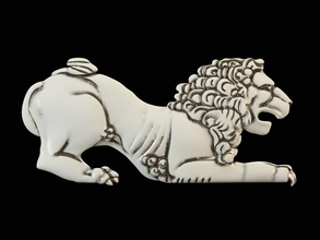 aslan cnc ev vahşi hayvan canavar predator sanat iç mimarlık heykel kabartma Sarayı fiyaka V-ray'in dekor kalıplama fretwork süs oyulmuş 3d print model - Mito3D