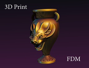 lion cup art 3dprint print 3d fdm ender3 highpoly zbrush lion cup printable printing sculpture statue render element art sculptures