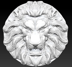 leone gerb testa scultura calma grande gatto caccia trofeo animale selvaggio muffa cnc stampa fresatura hi poli taxidermy africano arte sculture 3d print model - Mito3D