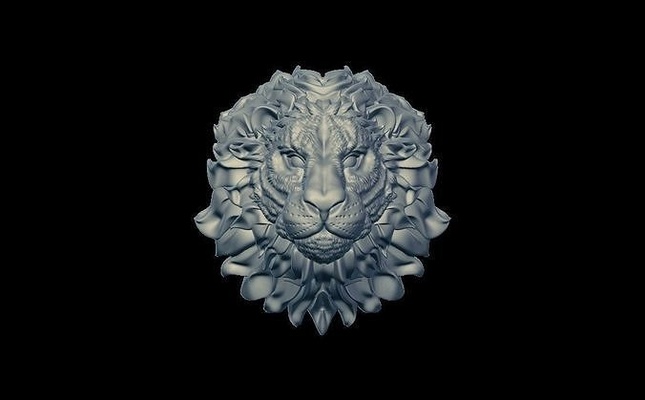 leone mano fiore testa arte natura disgiunto astratto estate desktop psicologia scienza gruppo musicale tigre felino leon melenadeleone gioielleria ciondoli 3d print model - Mito3D