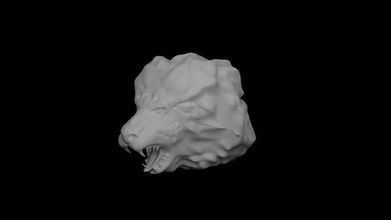 lion head animals nature statue models games toys 3d print model - Mito3D