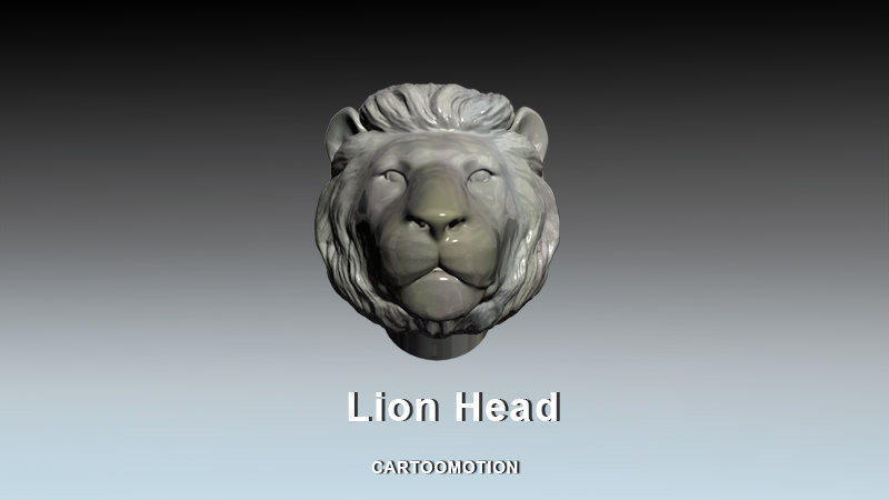 lion Kopf Schmuck staplesprinting lionhead architektonische details Dekoration blackfriday Tiere säugetier andere 3D print model - Mito3D