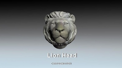 lion head jewelry staplesprinting lionhead architectural details decoration blackfriday animals mammal other 3d print model - Mito3D