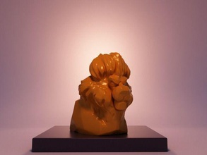 testa di leone stilizzata animale la scultura africa lo zoo kitty giungla art sculture 3d print model - Mito3D