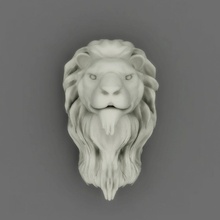 lion Kopf Kunst Löwen säugetier Tier Köpfe ornament Dekorative lionhead Skulpturen 3d print model - Mito3D