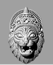lion head sculpture antique tattoo art decoration jewelry 3d print model - Mito3D