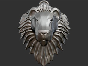 león cabeza 3 llavero cabezas animal mamífero salvaje leones león rey metal plata oro joya joyería moda arte esculturas 3d print model - Mito3D