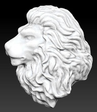 lion tête buste chat tigre animal sculpture art bague imprimable sculptures 3d print model - Mito3D