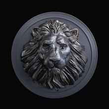 lion head pendant jewelry art symbol sculpture leo free download medalion relief decoration cat gold steel pendants 3d print model - Mito3D