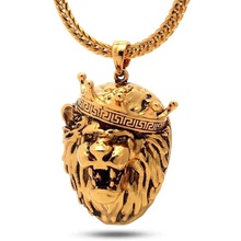 lion tête pendentif bijoux précieux traditionnel richesse brillant disjoint main orné décoration argent imprimable bijou gemme monnaie espèces moule euro pendentifs 3d print model - Mito3D