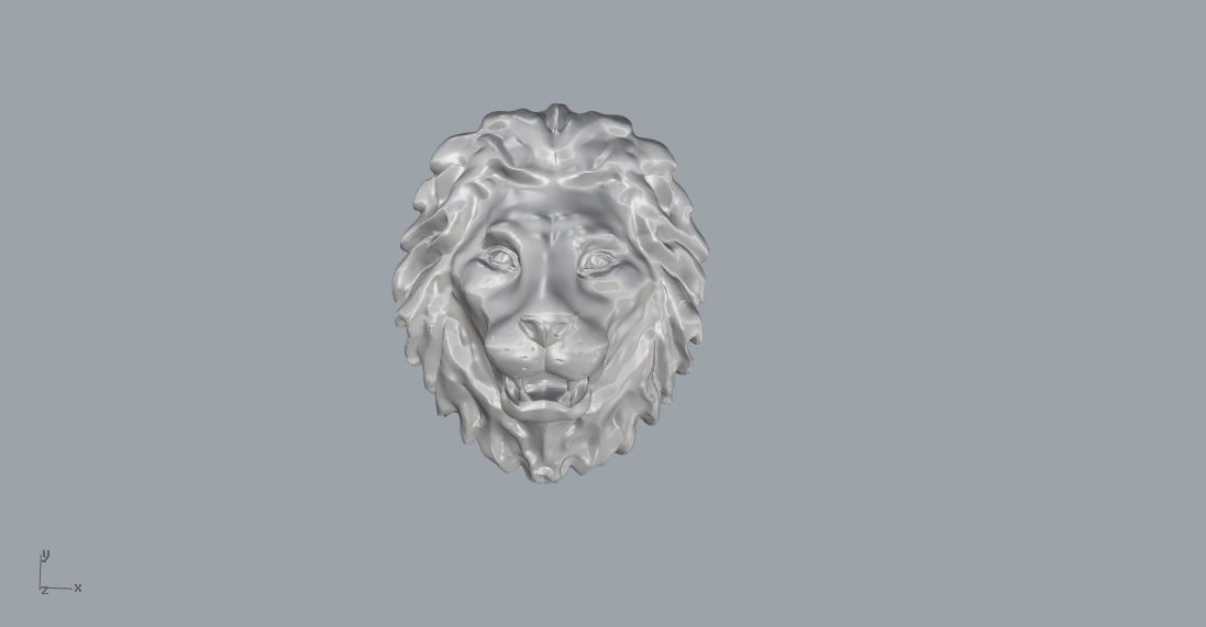 testa di leone ciondolo 3d modello stampa gioielli bas soccorso il design la decorazione scultura monumento animale cat art anello oro disco platino ciondoli download argento statua 3D print model - Mito3D