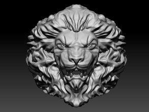 lion, anneau de tête bijoux lion l'anneau or d'argent imprimable le platine mode la livre sterling animal sauvage les anneaux 3d print model - Mito3D