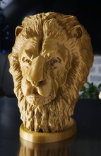 Lion tête sculpture sculpture statue art Lion décor sculptures 3d print model - Mito3D
