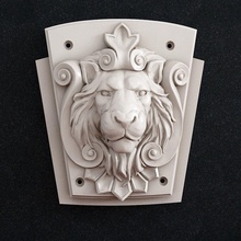 lion head wall decor animal animals sculpture cat animalhead art sculptures 3d print model - Mito3D
