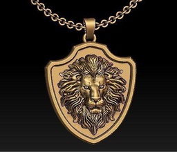 lion bijoux pendentif bague argent or animal motard hommes sceau anatomie bête soulagement celtique crâne sombre élégant tigre pendentifs 3d print model - Mito3D