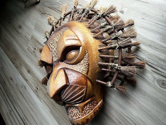 löwe könig musical mufasa maske kopf maske kopf löw koenig simba haus dekor 3d print model - Mito3D