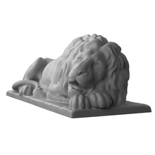 lion lviv art sculpture statue decor scan sculptures 3d print model - Mito3D