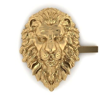 lion necklaces gold men silver jewelry 3d print model - Mito3D