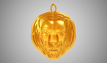 leão pingente tigre a cabeça vetor animais águia elefante o rei medieval leopard arte clipe crista símbolo design selvagem real antiguidades jóias colares 3d print model - Mito3D