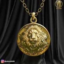 lion pendant 3dprintmodel 3dmodel recycling upcycling elden ring art game animal animals lions tiger pokemon pandent halloween lionpendant jewelry pendants 3d print model - Mito3D