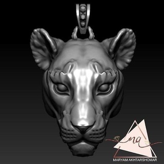 leão pingente zbrush zbrushjewerly Lionpendant 3dmodel imprimível leoa joalheria pingentes 3d print model - Mito3D