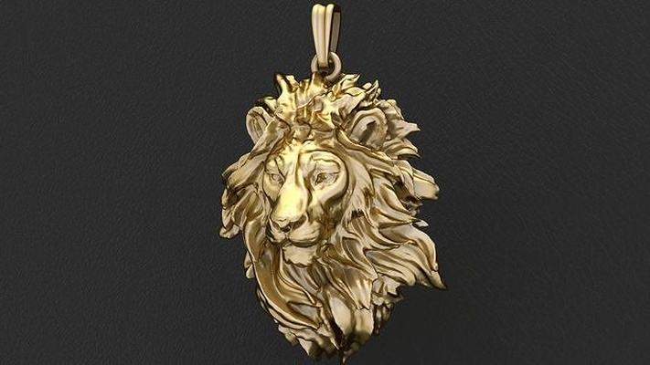 lion pendentif bijoux pendentifs or argent animal tigre chat léopard animaux sculpture collier panthère guépard imprimable bijou 3d print model - Mito3D