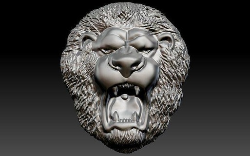 Lion pendentif Collier 3d impression modèle colliers argent or bijou tigre chat zbrush rhinocéros calcul homme couronne bijoux art sculptures 3d print model - Mito3D