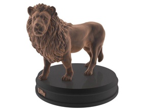 lion druckbar Kunst König säugetier safari zoo wild Tier Natur drucken bedruckbar ist - Spielzeug real realistisch sind big cat afrikanischen Skulpturen 3d print model - Mito3D