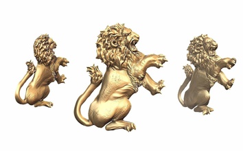 lion printable jewelry leo model print sculpt other 3d print model - Mito3D