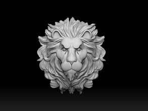 leone sollievo 3d stampa modello animale bas gioielleria pendente medaglione decorazione testa scultura arte sculture lion3dmodel lionstl lion3dprint ciondoli 3d print model - Mito3D