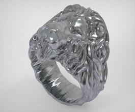 lion ring jewelry 3dprint 3dprinted lioness tiger thailand puma panther leon cougar cat feline leona pantera africa tigre rings 3d print model - Mito3D