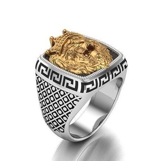 lion ring jewelry animal gold silver tiger art cat rings wild puma panther zoo africa animals 3d print model - Mito3D