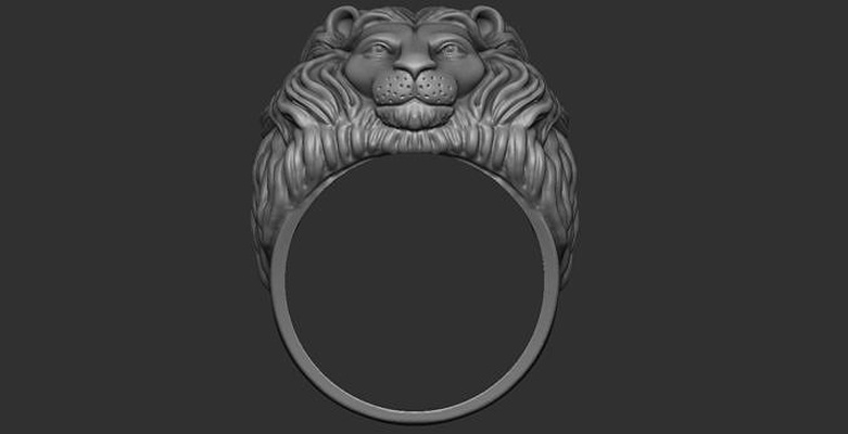 leão anel joalheria imprimível animal tigre argolas diamante pantera gato jóias ouro prata leopardo selvagem animais 3d print model - Mito3D