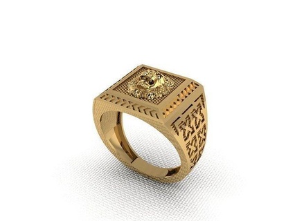 Löwe Ring 407 Gold Mode Schönheit Diamant Hochzeit Juwel Schmuck Anhänger Verlobungsring Ehe Platin druckbar Engagement Silber Feier Ringe 3d print model - Mito3D
