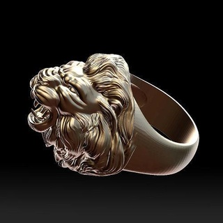 lion roaring head ring 3d print model rage biker animal jewelry silver jewellery wild beast gold printable jewel king fashion vintag rings 3d print model - Mito3D