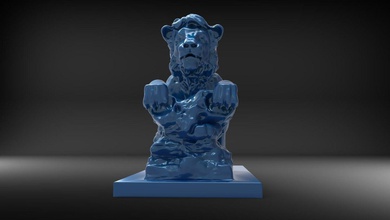escultura de leão-2 impressão a arte leão 2 imprimir manchetes jornais revistas ler notícias revista leitura jornal esculturas 3d print model - Mito3D