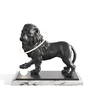 lion sculpture lion sculpture decorative lights sculptures character art  3d print model - Mito3D