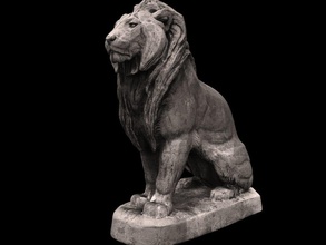 leone sculture arte nilo egitto punto riferimento unico monumento tempio cairo 3d print model - Mito3D