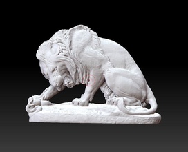 aslan Heykeli sanat satue hayvan heykel yazdırılabilir heykeller 3d print model - Mito3D