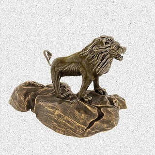 aslan heykel Sanat doğa bronz heykeller mimari hayvan dekorasyon taş Antik 3d print model - Mito3D