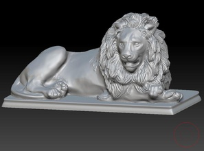 aslan heykel taş hayvan leo işi çirkin yaratık mimari eski imparatorluk klasik anıt koruma canavar dekor heykeller antik mezar sanat 3d print model - Mito3D
