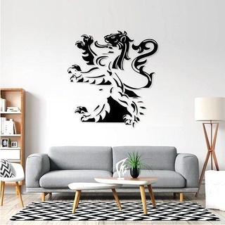 leão parede arte 3d 2d decoração casa sinais logotipos 3d print model - Mito3D