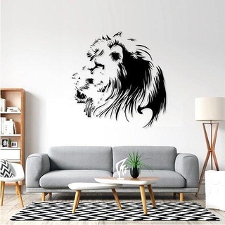 león pared Arte 3d 2d decoración hogar casa habitación señales logos 3d print model - Mito3D