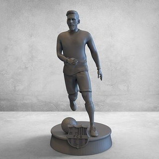 lionel messi 3d model 3d printable football lionel messi statue sports toy house decor  3d print model - Mito3D
