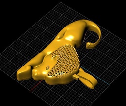 lionpandent jewelry lion animal sculpture statue wild africa pendants 3d print model - Mito3D