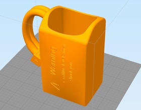 lipo battery coffee cup house drone kitchen dining 3d print model - Mito3D