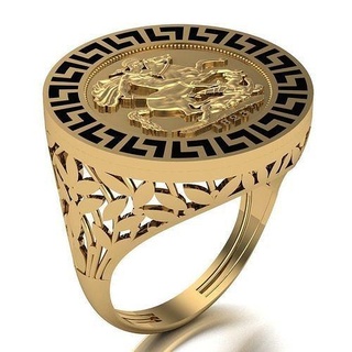 lira ring 034 gold jewelry silver diamond jewellery jewel engagement wedding fashion goldring pendants rings 3d print model - Mito3D