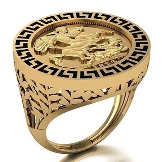 lira ring 074 gold jewelry silver diamond jewellery jewel engagement wedding fashion goldring pendants rings 3d print model - Mito3D