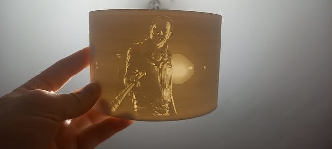 lithophanie marchant morte Negan mort art 3D print model - Mito3D