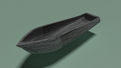 little boat bateau canot dérive pêche flotte historique sauvetage milieu naval pirate poly voile voilier mer chaloupe navire embarcation laver jeux jouets 3d print model - Mito3D